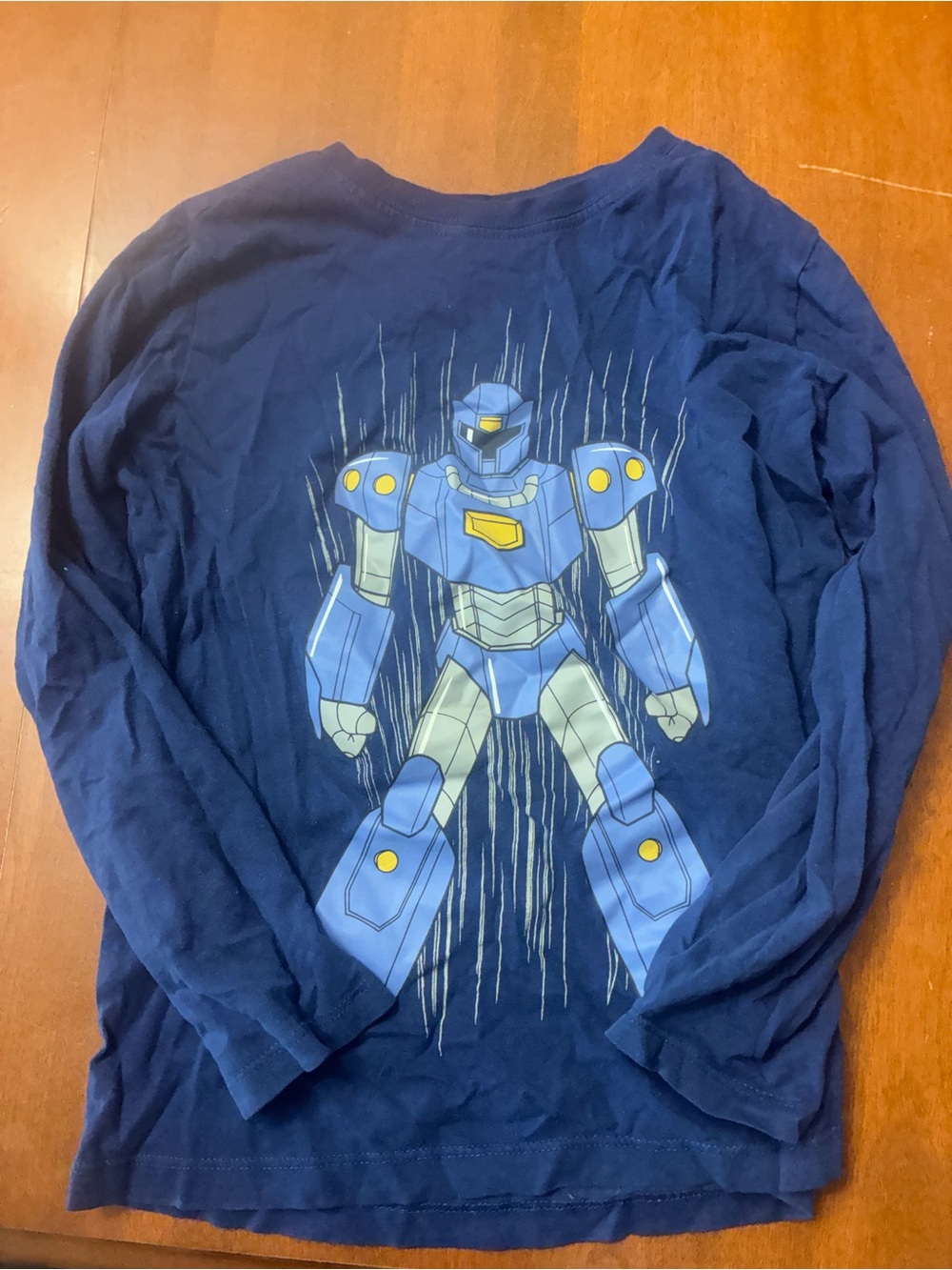 Carter's Navy Long Sleeve Robot Graphic Tee